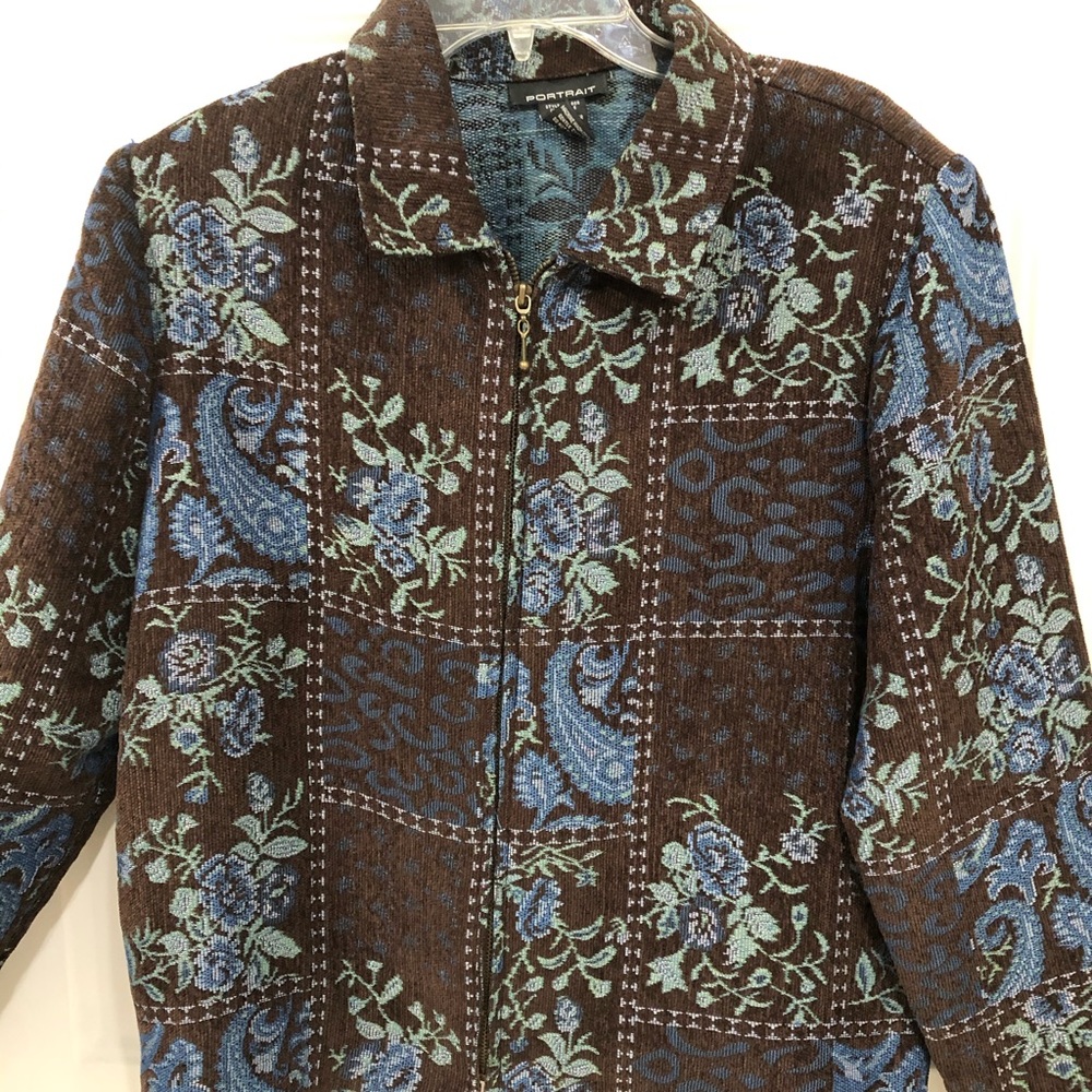 Vintage Portrait jacket brown/blue